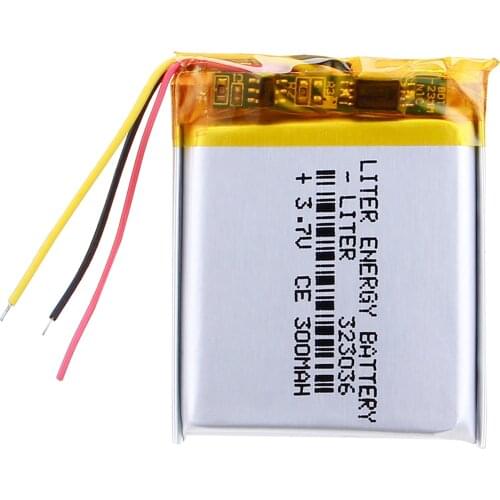 3 line MP3/MP4 / mobile phone battery 323036 3.7V 350mAh lithium polymer batteries genuine