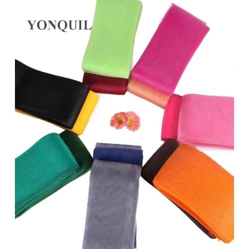 35Colors For Select 4''/10Cm Crinoline Hair Accessories DIY Elastic Mesh Flowers Fabric Fascinators Craft Handwork 100yards/lot