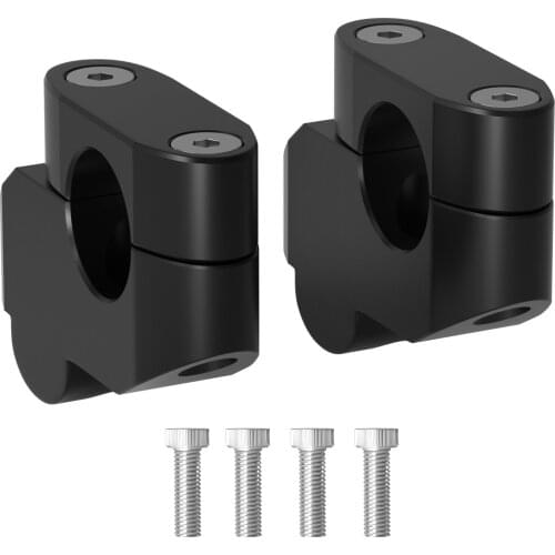 Topteng Billet Aluminum 1" Rise 7/8" Handle Bar Risers Clamp For Motorcycle ATV Motorbike Quad Accessories