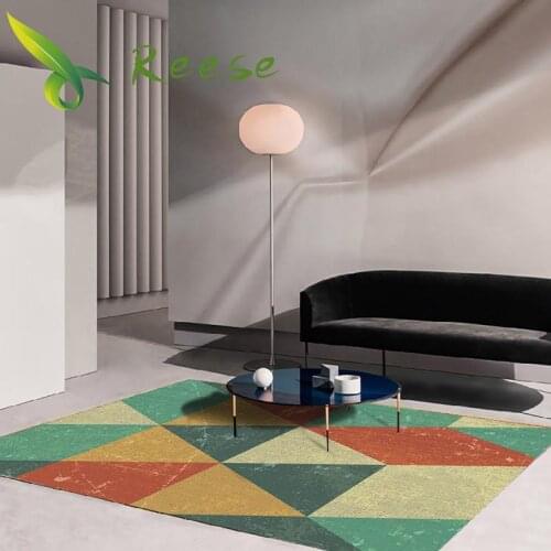 Living Room Decoration Carpets Modern Geometric Simple And Fresh Decor For Room Stuff Customizable Area Rug Floor Protection Mat