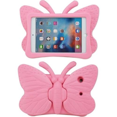 For ipad Samsung Galaxy Tab 3 4 7.0 Lite case butterfly design EVA cover stand tablet cover for SM-P3200 T280 T230 T110 T113