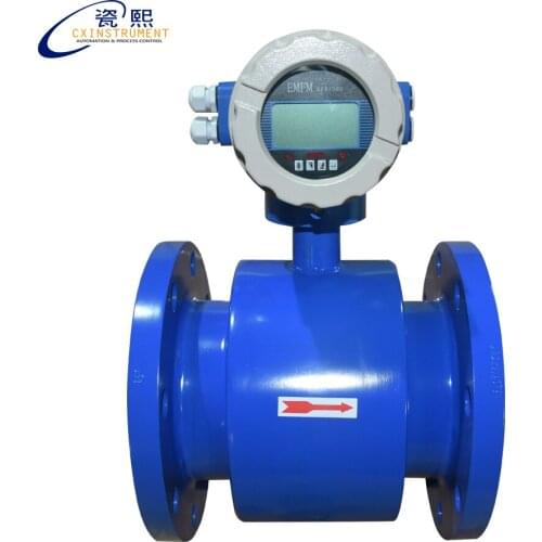 DN100 Diameter carbon steel Material 0.5% accuracy 8.48-282 m3/h flow range salt water flow meter