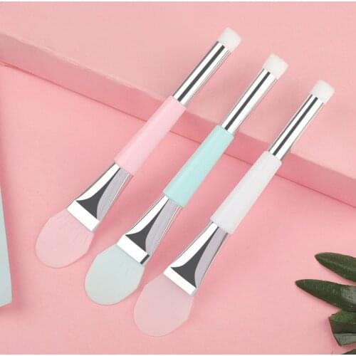 1PC Silicone Double Ended Makeup Brushes Face Mask Brush Mud Mixing Brush Facial Cosmetic Skin Care Tool Brochas Para Maquillaje