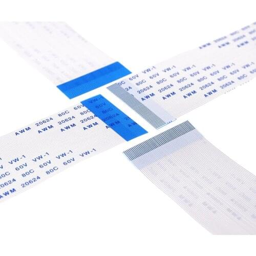 10pcs FFC FPC Flexible flat cable 50 PIN 0.5 mm pitch Reverse Contact Sides Length 100 120 150 200 300 400 500 mm ZIF Opposite