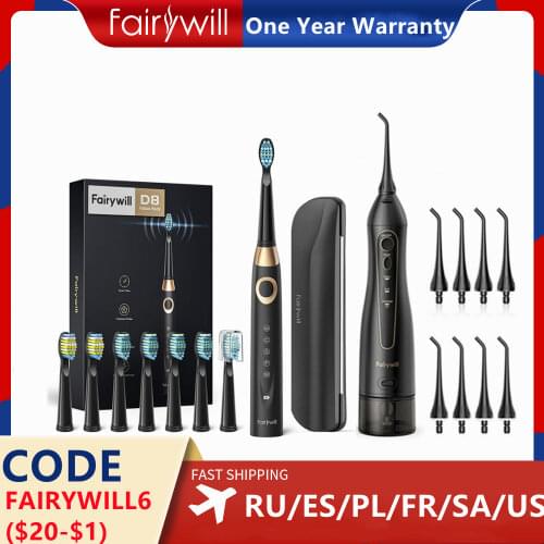 Fairywill 300ml Portable Oral Irrigator USB Rechargeable Dental Water Flosser Jet Irrigator Dental Teeth Cleaner 3 Modes