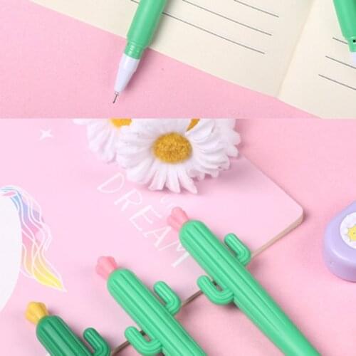 10 Pc Exquisite Cartoon Gel Pens 0.5mm Regular Refill Decompression Toy Creative Gel Pen for students Kids School Office