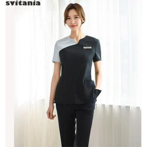 Cosmetology Salon Skin Care Work Clothes Foot Therapy Embroiderer Manicurist Work Clothes