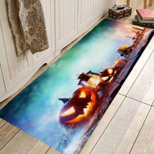 Halloween Pattern Rug Door Mat Hallway Carpets Area Rugs for Bedroom Living Room Carpet Kitchen Bathroom Anti-Slip Floor Mats