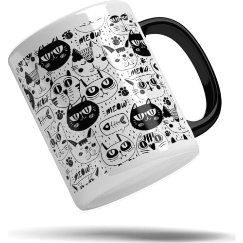 Cat Printed Mug