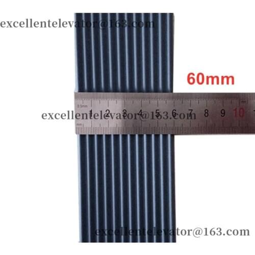 PV60-1.73S-PU-84 W60mm 24 Cores 84KN Lift Traction Machine Belt use for Schindler