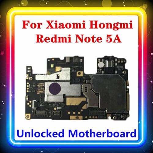 For Xiaomi Hongmi Redmi Note 5A Motherboard Replaced Clean Original Mainboard With Full Chips Android MIUI System 16G 32G 64G