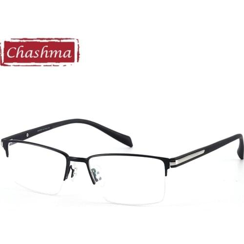 Chashma Brand Design Men Prescription Glasses Frame Titanium Alloy Male Myopia Glasses Frames Top Quality Eyeglasses