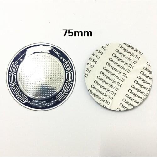 4pcs 65mm 75mm metal quality car decal stickers Ear of Wheat & trident star logo for Germany car MB* series DIY decoration