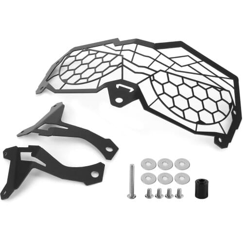 Headlight shells Motorcycle Headlight Guard Grille Protective Cover Fit for HONDA CRF250 RALLY 2017‑2020 Car Light headlamps