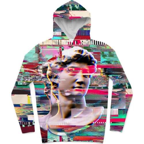 REAL American SIZE 2 Styles Static Art - Unique Print Sublimation Printing Plus Size 5XL 6XL Hoody Hoodies