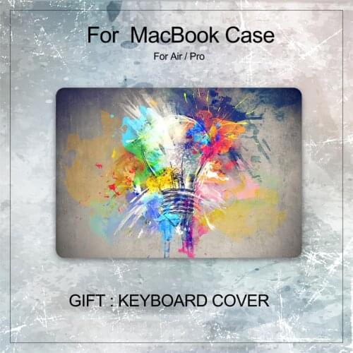 2020 New 3D Laptop Case For MacBook Pro 13 Case Retina 15 11 12 16 inch Touch ID shell for Macbook Air 13 Case + Keyboard Cover