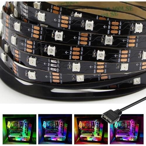 Motherboard Full color RGB LED Strip light 5V Digital Addressable PC Case ASUS Aura SYNC MSI Mystic RGB Fusion 2.0 3Pin Header