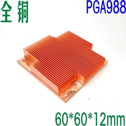 Pure Copper Heat Sink 60x60x12mm skiving fin heatsink radiator