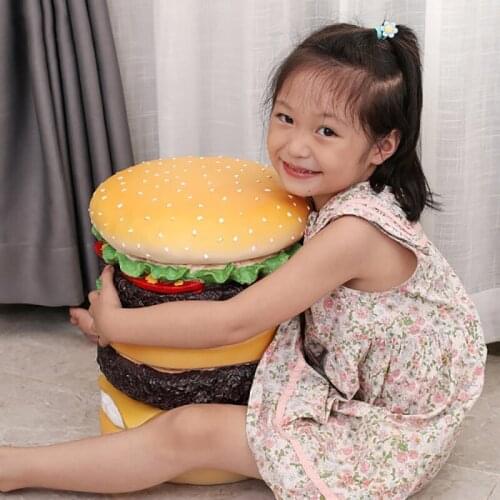 Nordic Home Decoration Simulation Food Hamburg Statue InThe Entrance Shoes Changing Stool Statue Creative Nordic Home Decoration