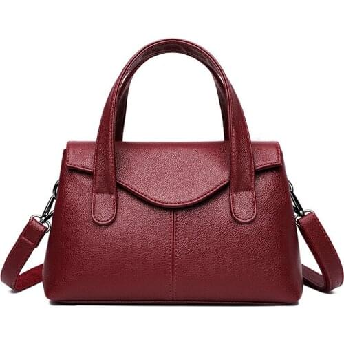 2021 High Quality Soft Leather Shoulder Crossbody Bags For Women New Brand Designer Handbags Luxury Female Trending Bag