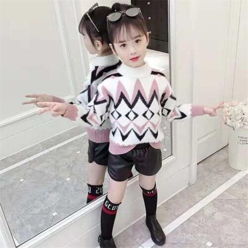 Teenage Girls Sweaters winter Autumn Girls Long Sleeve Knitted Clothes Kids coat For Girls 4t 6 8 10 12 Year pullover wear