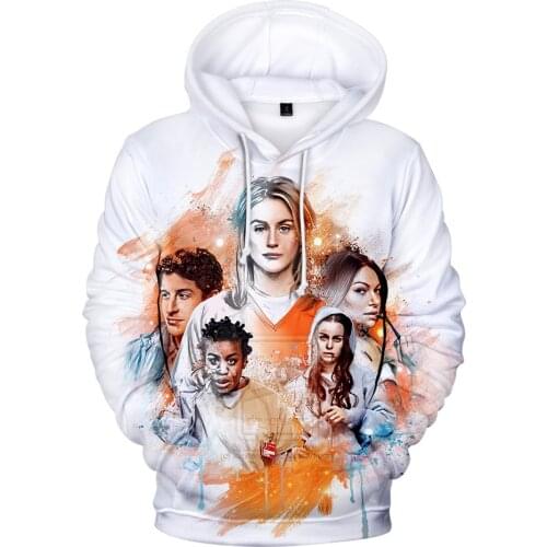 Hoodies Sweatshirt 3D Print Orange Is the New Black Season 4 Hoodie Sweatshirt Men Fashion Women Casual Harajuku Streetwear Tops
