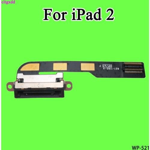 Cltgxdd High Quality Charging Port Flex Cable + USB Dock Connector Charger Repair Parts Replacement For iPad 2 A1395 A1396