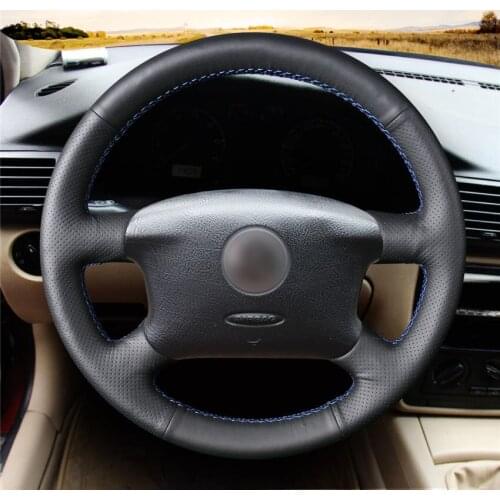 Sun Protection Artificial Leather Car Steering Wheel Cover for Volkswagen VW Golf 4 (IV) Passat B5 Variant Sharan Bora T4 T5