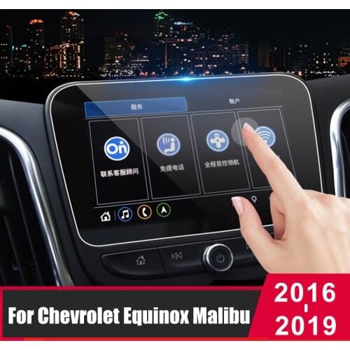 For Chevrolet Equinox Malibu XL 2016-2019 Tempered Glass Car Navigation Screen Protector Touch Display Screen film Anti Scratch