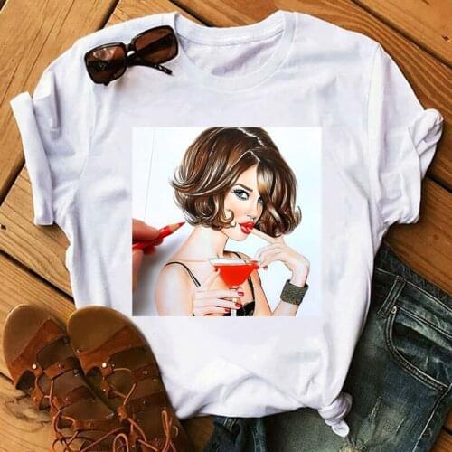 2020 Summer Womens T-shirts Cute Dope Girl Drawings Top Female T Shirt harajuku funny Clothes O-neck Ladies Tees top Shirts