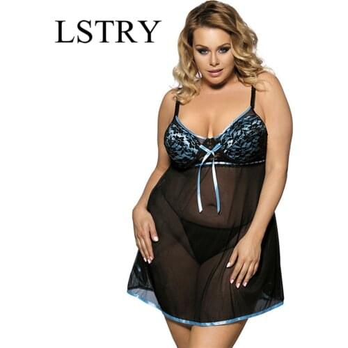 Women Nightgown 2020 Hot Nightwear Sexy Lingerie Lace Slits Nightdress V-neck Nightie Vintage Lstry Sleepwear Female Robe Pijama
