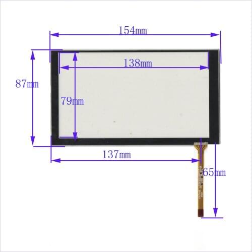 ZhiYuSun ZXYS compatible HLD-TP-3131 NEW 6.2 inch 4 line For Car DVD touch screen panel Sensor glass