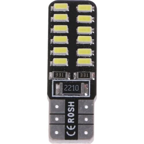 1PC Canbus W5W 3014 SMD 24 LED Car Auto Light Source Bulb Backup Lamp White