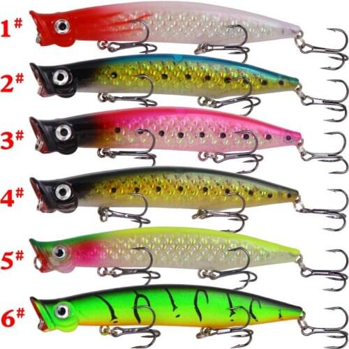 1Pcs Popper Fishing Lure Minnow 11cm Bionic Wobbler Hard Baits For Freshwater Sea Crankbait Fishing Tackle Accessories Wholesale