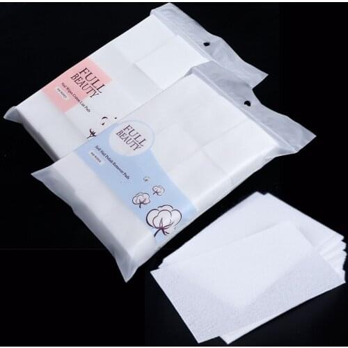 1 Pack Cotton Lint-Free Nail Polish Remover Nail Wipes Degreaser Pads Soak Off Cleaning Varnish Gel Makeup Tool Manicures NL1543