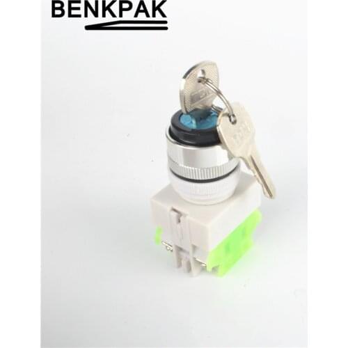 2NO maintained key switch,3 position locked