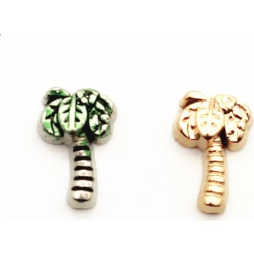 20Pcs/Lot Mixed Color Tree Floating Charms Hand-made DIY for Glass Lockets