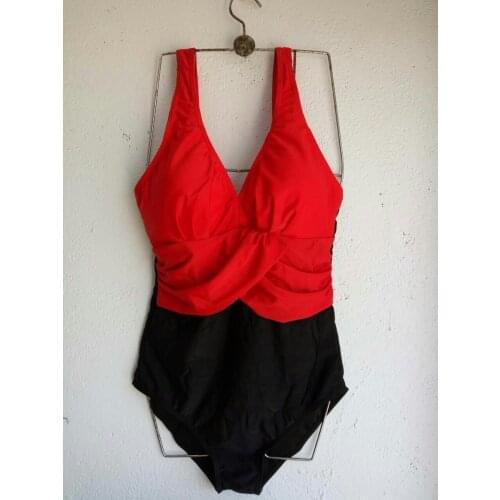 2017 Swim wear Cheap bathing suits Womens tankini swimsuits Vintage Patchwork One Piece Swimsuit large size swimwear for women