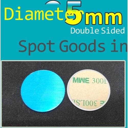 25mm round small iron piece magnetic mobile phone support with back glue thin magnetic guide piece magnetic suction support