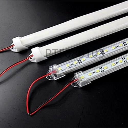5pcs*50cm Factory Wholesale DC 12V SMD 5730 5630 LED Hard Rigid Strip Bar Light Aluminium shell +pc cover LED Bar Light 5730