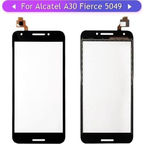 5pcs Touch Screen For Alcatel A30 Fierce 5049 5049Z OT5049 Touch Screen Touch Sensor Glass Panel Digitizer Replacement