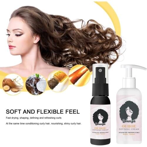 50ml Curly Hair Care Set Nourish and Moisturize Hair Dryness and Damaged Care Curly Hair Styling Set Hair lightener Hair powder