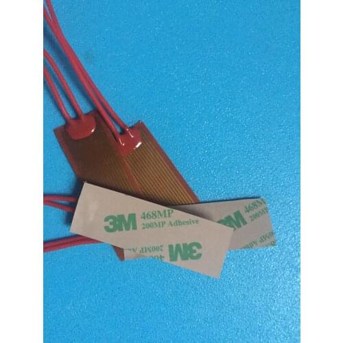 60mmx70mm 12V 25W element heating pan PI film heating film polyimide heater heat rubber electric Element For 3D Printer