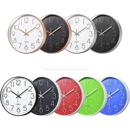 Silent wall clock European style living room modern wall watch minimalist bedroom home decor silent creative Roman Number clocks