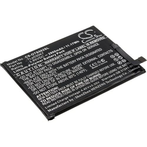 CS 2900mAh / 11.17Wh battery for Alcatel 1S, OT-5024D TLp030K7