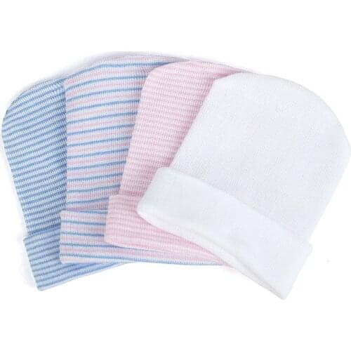 Stripe Design Kids Knitted Beanie Soft Hat Baby Boy Girl Toddler Cotton Soft Cute Beanie Hats Outdoor Casual Cap