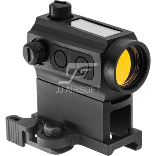 JJ Airsoft Solar Power Red Dot Sight with QD Riser Mount HS503C