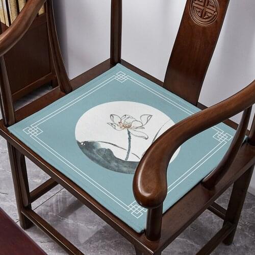 Chinese Chair Cushion Four Seasons General Household Office Chair Summer Ice Silk Breathable Stool Seat Cool Cushion Chair Pad
