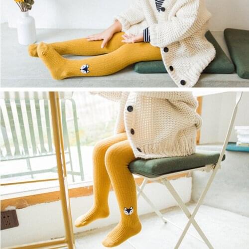 Brand New Winter Girls Pants Toddler Girls Knitted Pantyhose Warm Baby Girls Tights Multi Colors Baby Girl Stocking For 3-10 Y