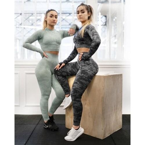 Hot Sale Seamless Yoga Set Gym Clothing Workout Clothes For Women Tracksuit Gym Set High Waist Sport Outfit Yoga Fitness Suit